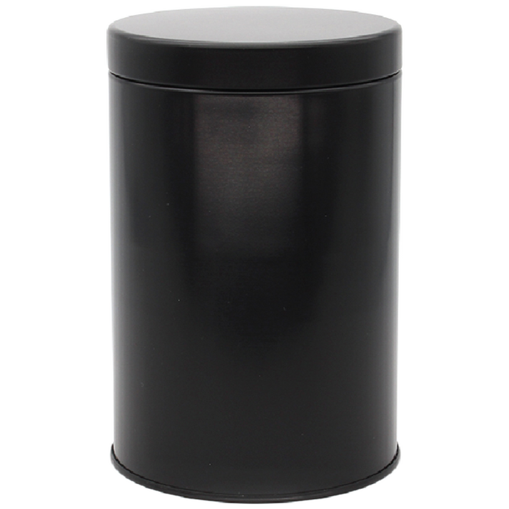 원형 R082 은색흰색 틴케이스,대형 틴케이스,미니 틴케이스,원형 틴케이스,철필통,원통,정리함 케이스,틴케이스 쿠키,철제 케이스, 검정높이 16.2cm, 1개