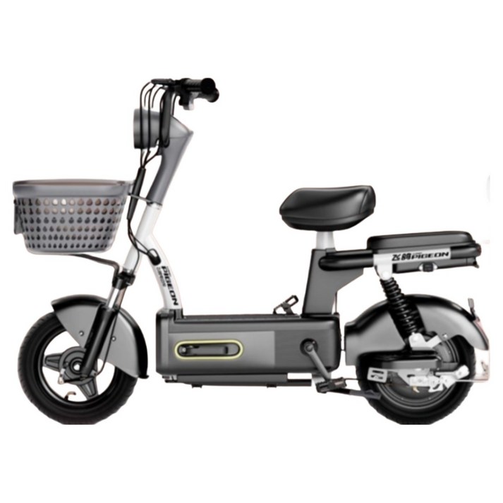 130km 전기스쿠터 남녀공용 소형 전기 자전거 출퇴근 여행용 배터리 탈착 자토바이 오토바이 바이크 배달, 블랙