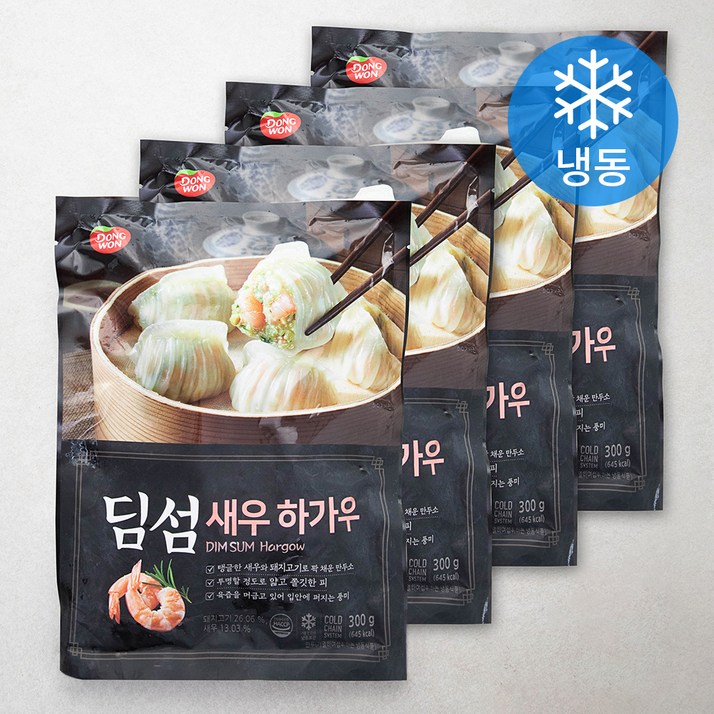 동원 딤섬 새우 하가우 냉동, 300g, 4개
