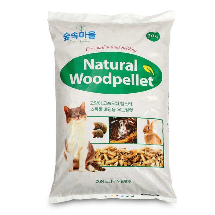 숲속마을 네추럴 우드펠렛 고양이모래 소나무향 20230622