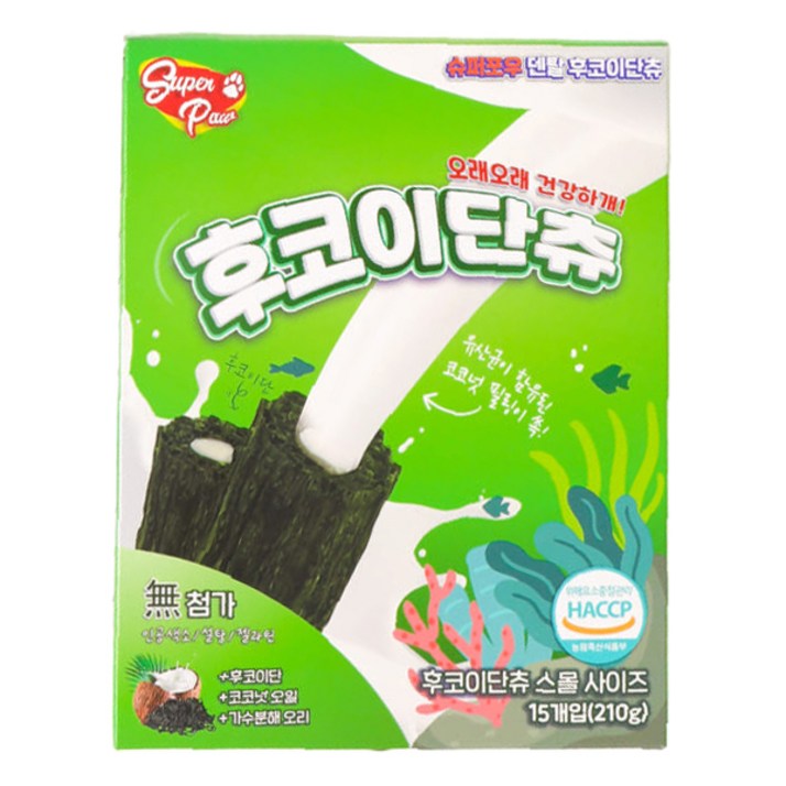슈퍼포우 강아지 후코이단츄 덴탈껌 스몰, 후코이단, 210g, 1박스
