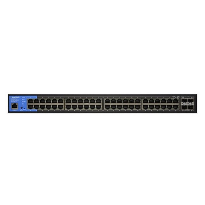 링크시스 48포트 PoE+ 1000Mbps+10G 4SFP+ 스위칭허브, LGS352MPC, 1개