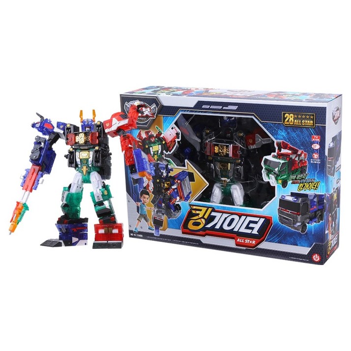 헬로카봇 킹가이더 올스타 변신로봇 세트, 혼합색상, 1개