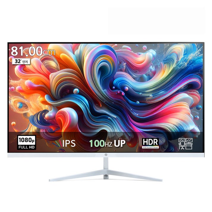 픽셀아트 FHD IPS 100Hz 모니터 화이트, 81cm, PA3230W(일반)