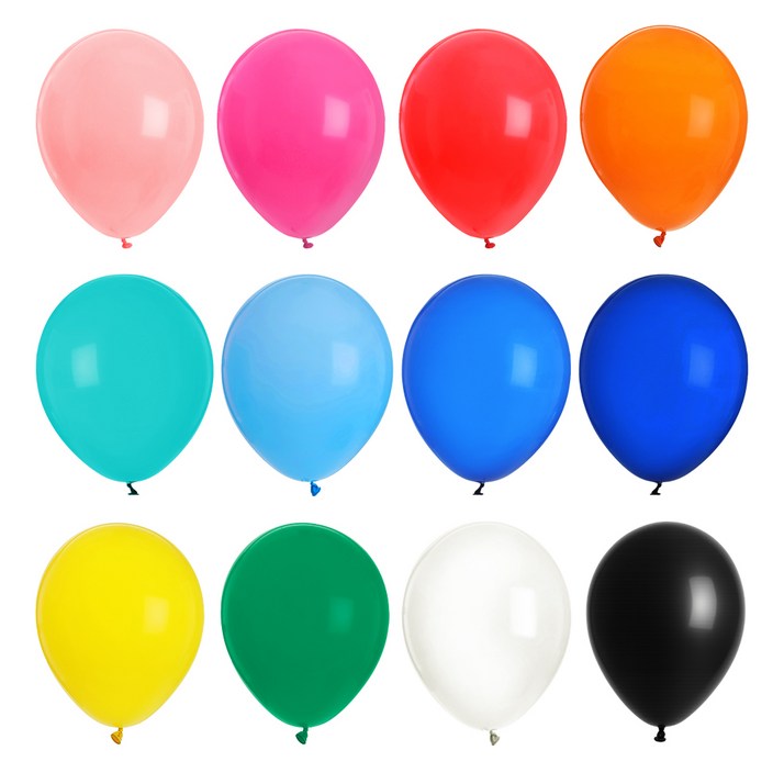 탐사 베이직 컬러 라운드 풍선 30cm