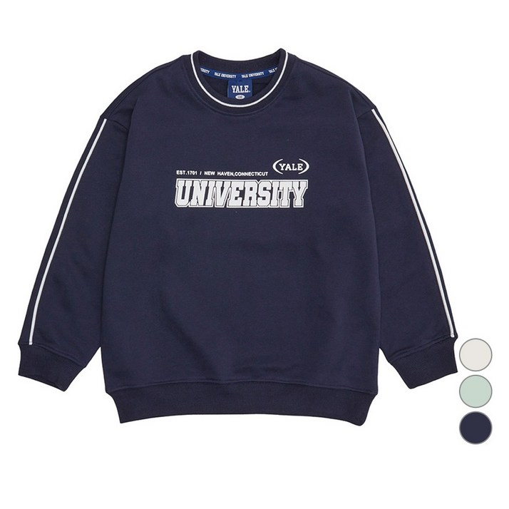 예일키즈 아동용 예일 라인포인트 맨투맨 YJCCMTE13228