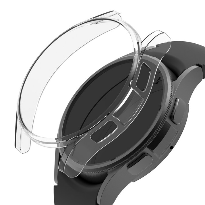 로랜텍 바디 프레임 하드커버 스마트워치 케이스, 투명, 1개