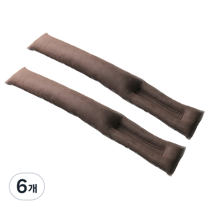 크로니클 프리미엄 차량 크랙 틈새쿠션, 브라운, 6개