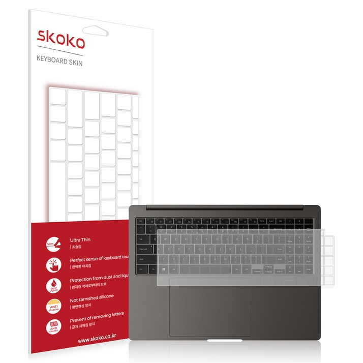 스코코 갤럭시북3 울트라 16인치 NT960XFH NT960XFS 슬림 TPU 키스킨 키보드 덮개 커버 트랙패드 필름, 단품, 1세트 스코코 갤럭시북3 울트라 16인치 NT960XFH NT960XFS 슬림 TPU 키스킨 키보드 덮개 커버 트랙패드 필름, 단품, 1세트