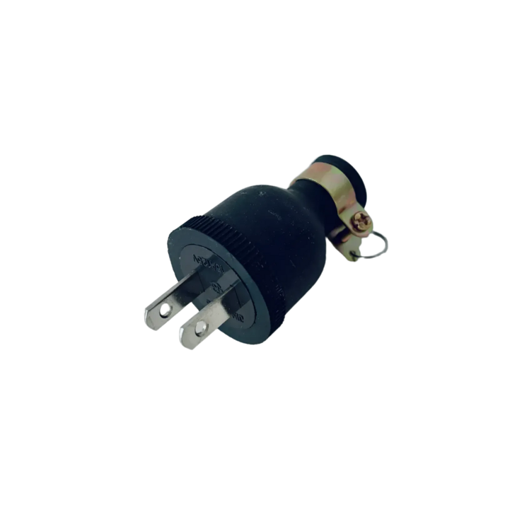 진흥 둥근형 고무 꽂음 플러그 110V 2극 15A 배선기구