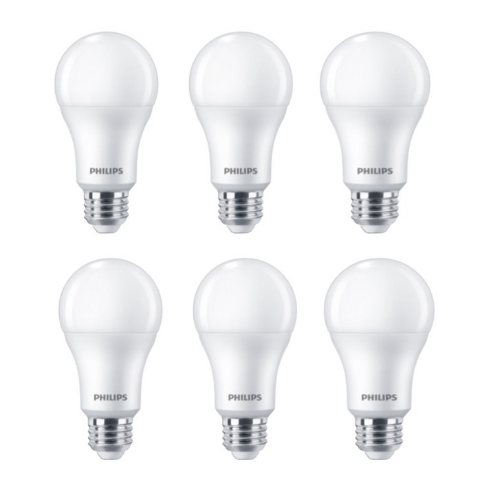 필립스 LED전구 12.2W 주광색 6500K x 6개, 주광색, 1박스