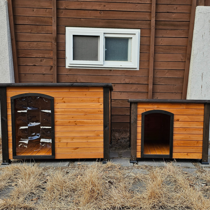 원목 야외 대형견집 디자인1, 원목, 1개