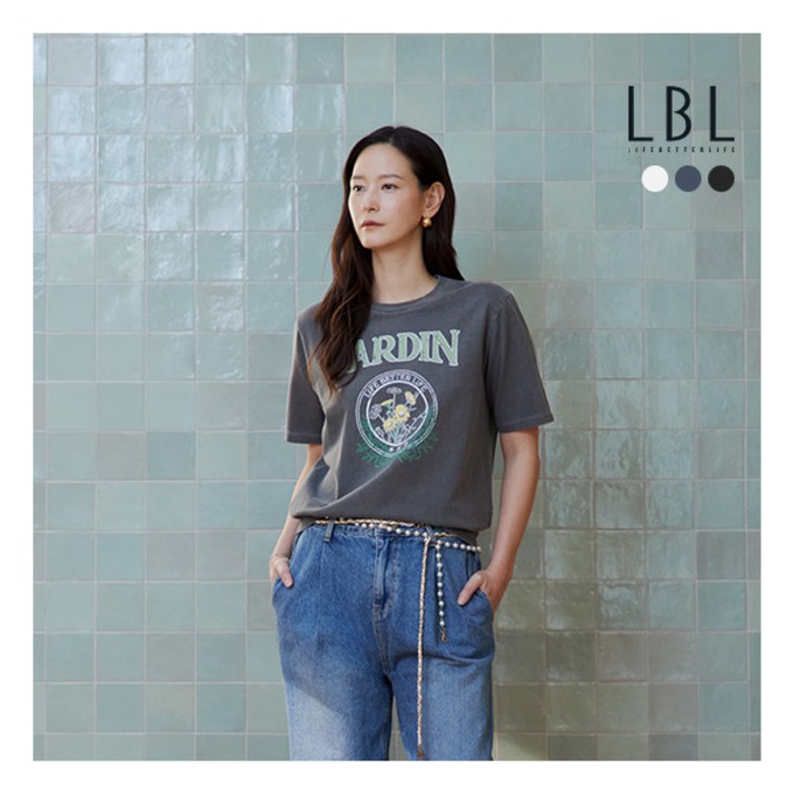 [LBL] [ X NICE CLAUP] (26SS) 자르뎅 피그먼트 티셔츠 3종