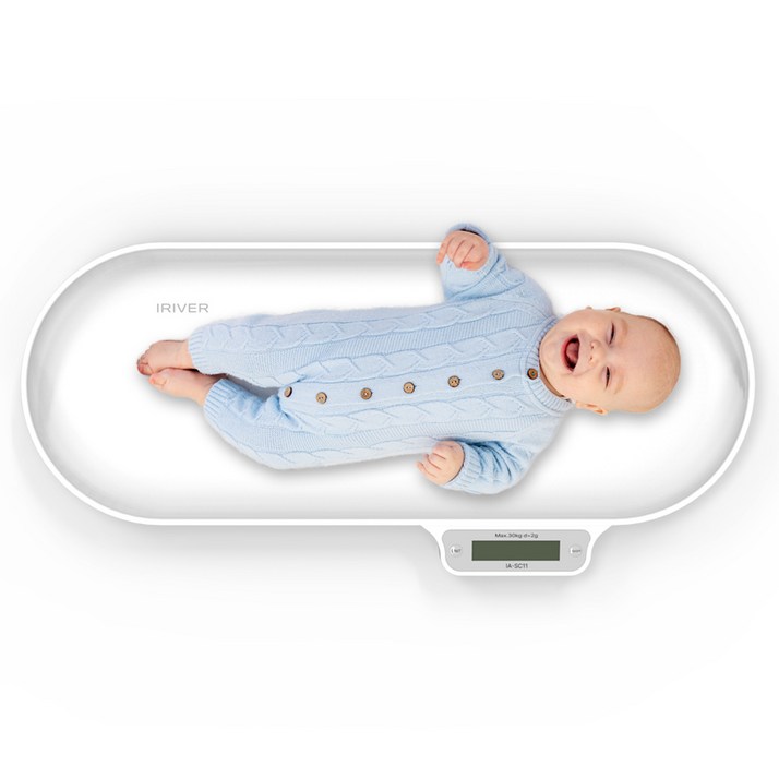 아이리버 신생아 체중계 디지털 유아 반려동물 애완견 몸무게 측정기 IA-SC11