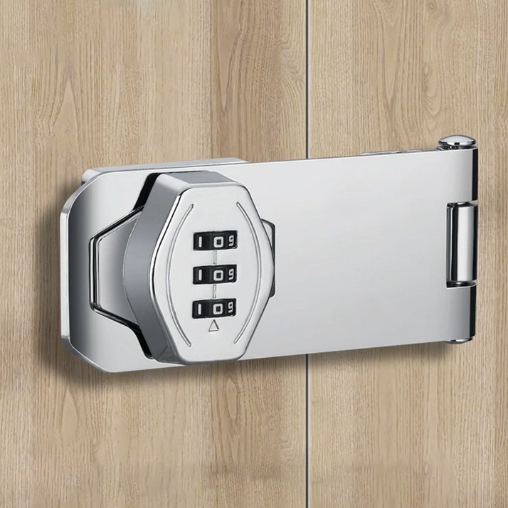 열쇠가 필요없는 도어락 비밀번호 경첩 락커룸 사물함 자물쇠 goa19471hi