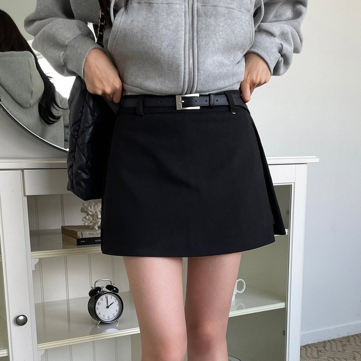 디아미뇽 루빈 벨트 미니 팬츠 스커트