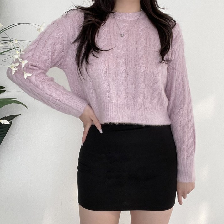 [3XL 100까지] 빅사이즈여성 보들보들솜사탕니트[596] 포근따듯템 크리스마스룩 이너로원피스위에 다양한코디 하객룩 입학룩 졸업룩 통통녀 키큰녀 체형커버 루즈핏 올핏 플러스사이즈