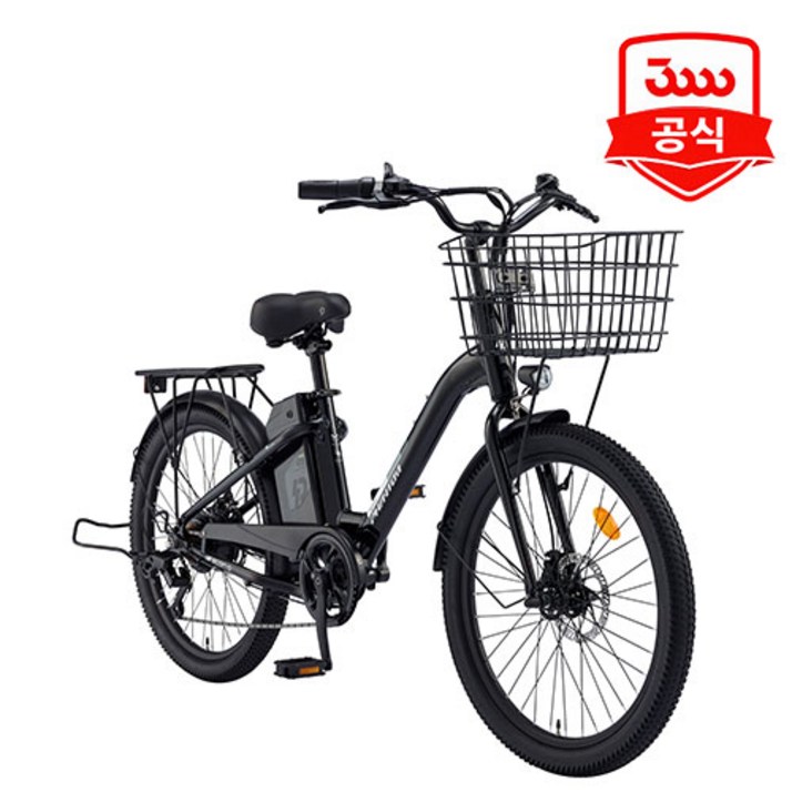 2026년 NEW 전기자전거 삼천리 팬텀 이콘 D 24 PAS스로틀 겸용 10.4Ah, 완조립 펄 화이트, 알루미늄