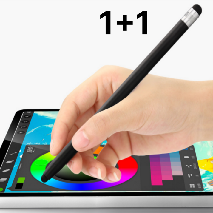 하늘움 만능정전식 터치펜, 2개, 블랙