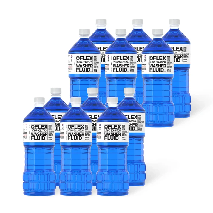 [무료배송] 오플렉스 뷰 솔루션 에탄올 워셔액 사계절 전차종, 12개, 1.8L