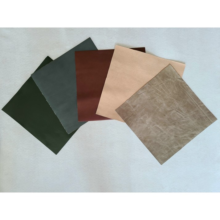 천연가죽원단 가로 30 cm X 세로 30 cm X 랜덤 10장 ,가죽공예재료, 가죽원단 정사각재단