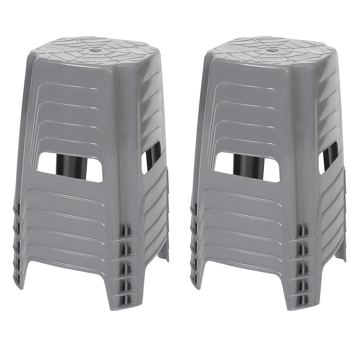 지오리빙 플라스틱 사각의자 10개 간이 야외 포장마차 편의점