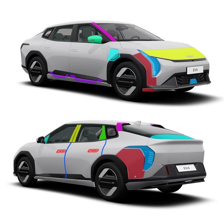 스킨엑스 EV4 CT1 PPF 차량보호필름 외장필수패키지D, 1개, 에어어스