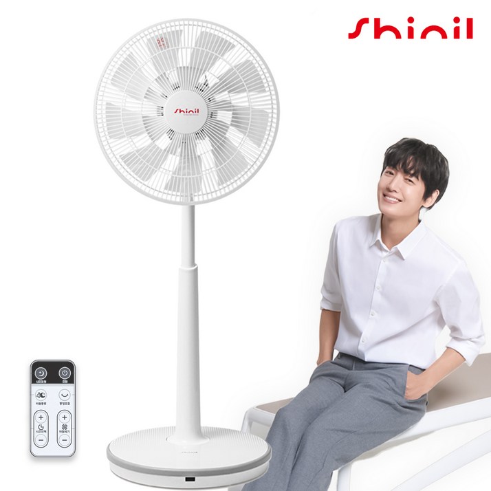 25년 최신형 신일 스탠드형 선풍기 18엽 써큘레이터 가정용 사무실용 키높이 올 화이트그레이