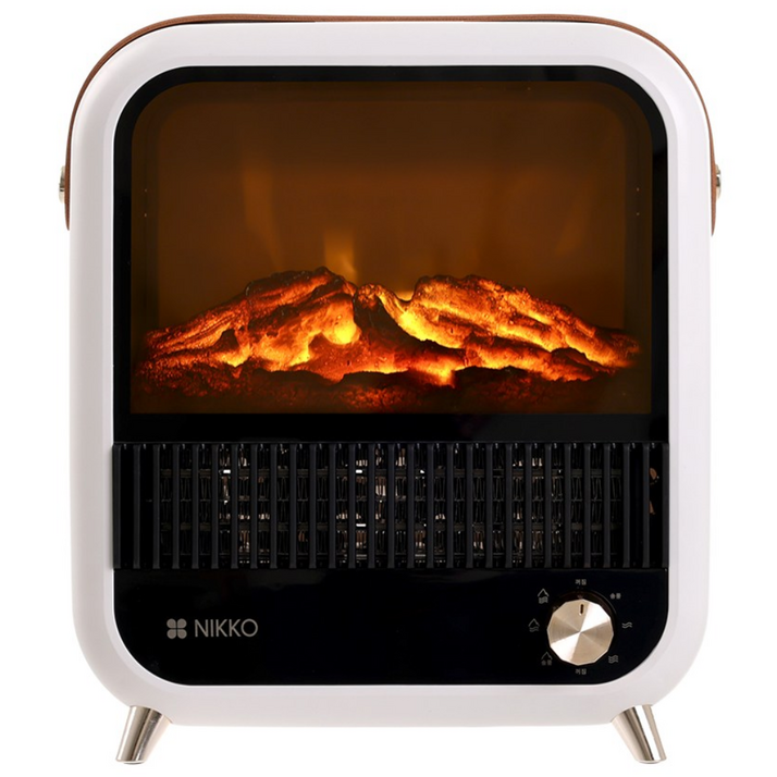 26년형 NEW 니코 PTC 소형 전기 난로 불멍 히터 캠핑 온풍기 NKHF246
