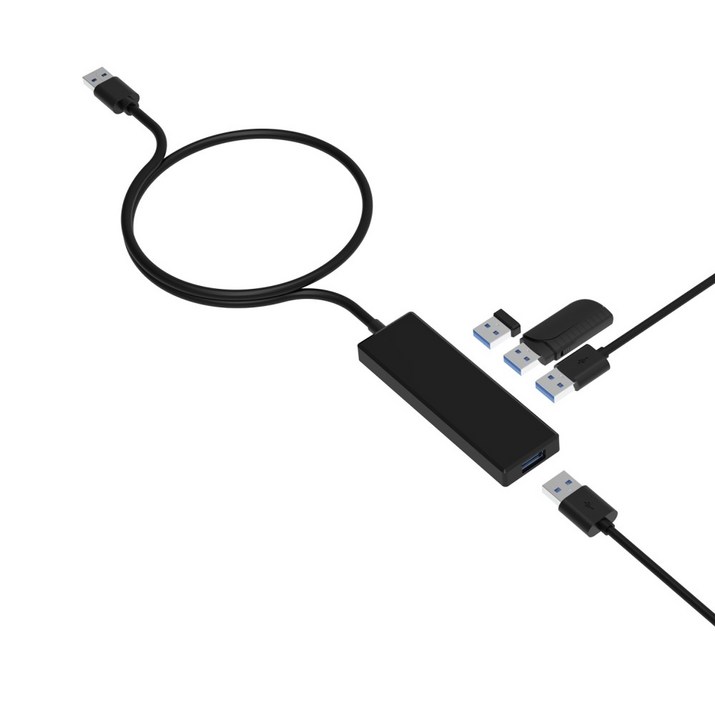 홈플래닛 USBA 4포트 USB 3.0 허브 50cm 케이블 AU301