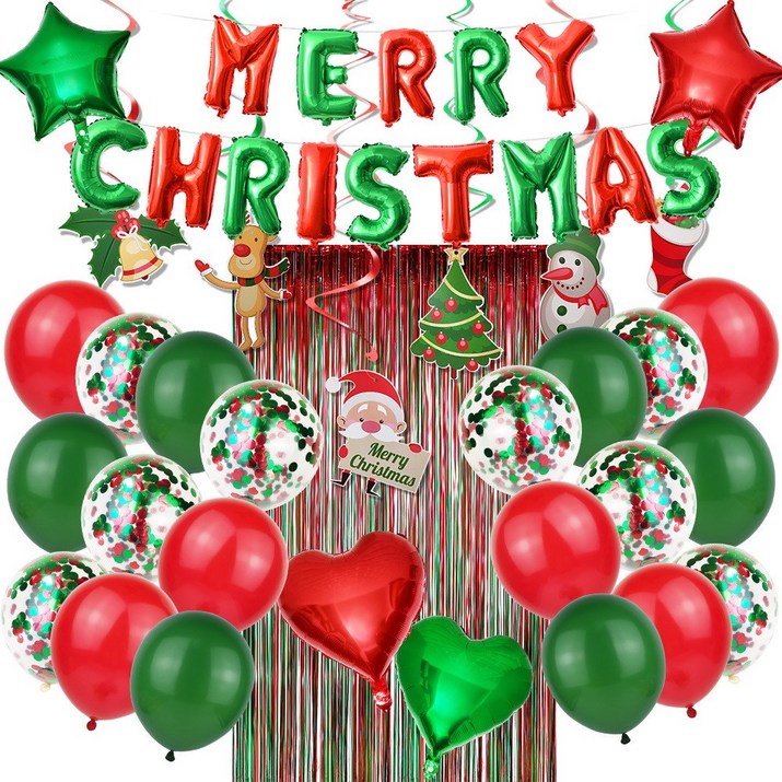 크리스마스 포토존 꾸미기 트리 벽 장식 만들기 파티 용품 미니 리스 풍선 코스트코 다이소