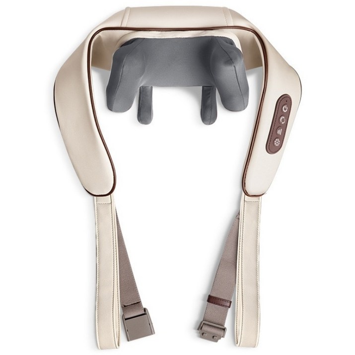 무선 온열 목 어깨 마사지기 3D 텐션 안마기 승모근 지압기 허리 마사지기