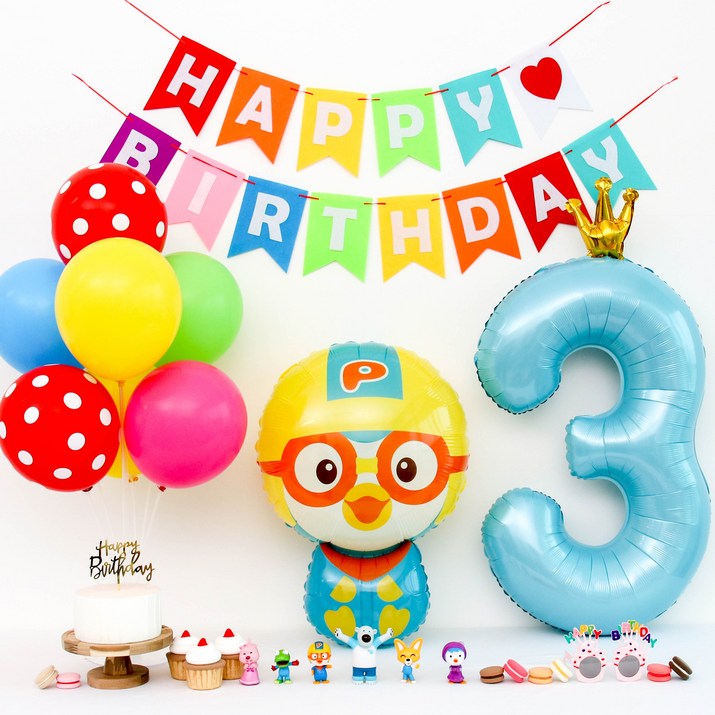 이벤트홀릭 뽀로로 풍선 생일파티세트 이벤트홀릭 뽀로로 풍선 생일파티세트