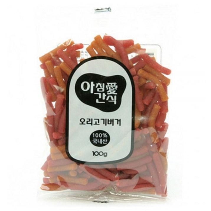 아침애간식 애견용 버거, 오리고기버거, 40개