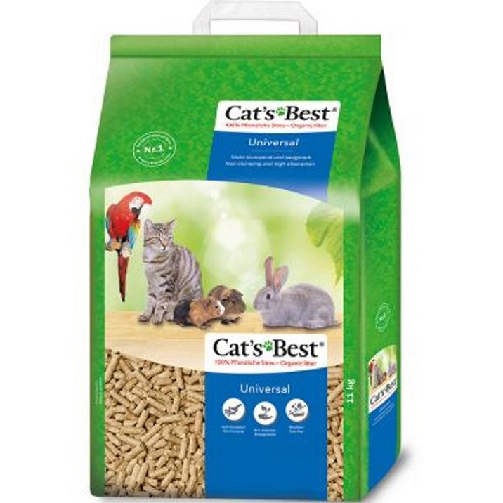 캣츠베스트 유니버셜 우드펠렛 대용량 고양이 모래, 11kg, 1개