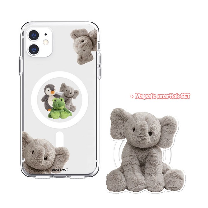 언피넛 [맥세이프 톡 set] 토이시리즈2 맥세이프 젤하드 케이스 아크릴 스마트톡 세트