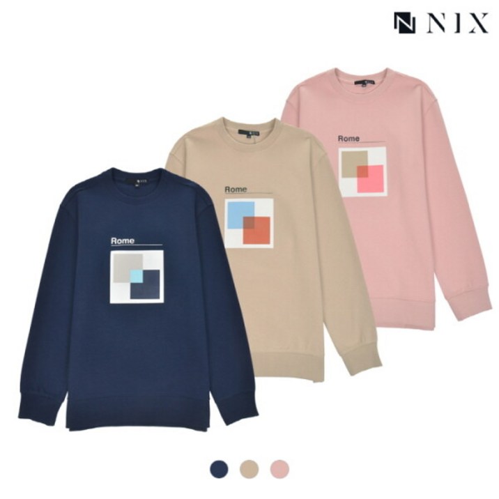 [닉스] [NIX](유니)모티브 맨투맨(세미오버핏)(FNPSCTM772P)