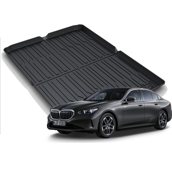 리얼핏 BMW 5시리즈 G60 신형 (24년~현재) 트렁크매트 카본디자인 논슬립 3D TPE [호환]