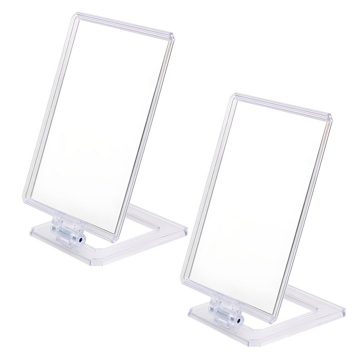 사각 스탠드 거울 화장대 탁상 거울, 2세트