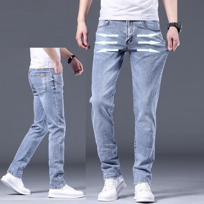 봄 여름 가을용 남자 청바지 스판 슬림스키니핏 남자바지 슬림일자 핏