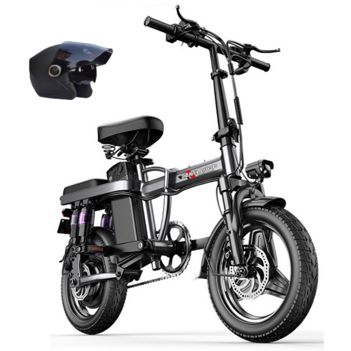 붐고 접이식 전기자전거 접이식자전거 자전거 출퇴근 고출력 미니벨로 48V 전동, 디럭스 x 12단 충격 흡수, 스틸