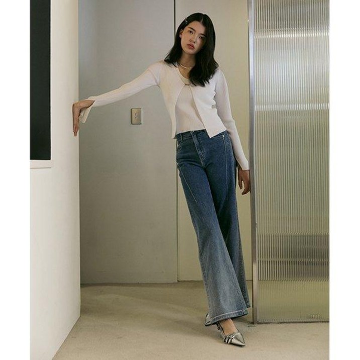 에고이스트 [BLUE LABEL] 그라데이션 스판 와이드 데님팬츠 (ER2ODP05)