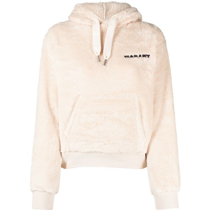 마랑에뚜왈 로고 자수 플리스 후디