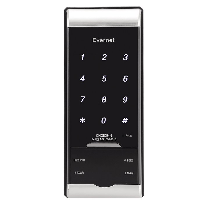 에버넷 디지털도어락 현관문 보조키 비밀번호 터치형 자가설치 CHOICE-N, 고객직접설치, CHOICE-N