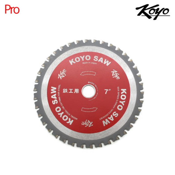 KOYO 코요 7인치 금속용 원형톱날 STEEL-180 내경19mm 금속 판넬 판넬용 판넬톱날 철공톱날 금속톱날 철공용 일제 카리스툴