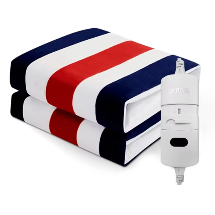 [재입고] 전자파 안심 분리난방 고급 전기요 가성비 온열매트 듀얼제어 극세사 벨벳 싱글 더블 퀸 사이즈