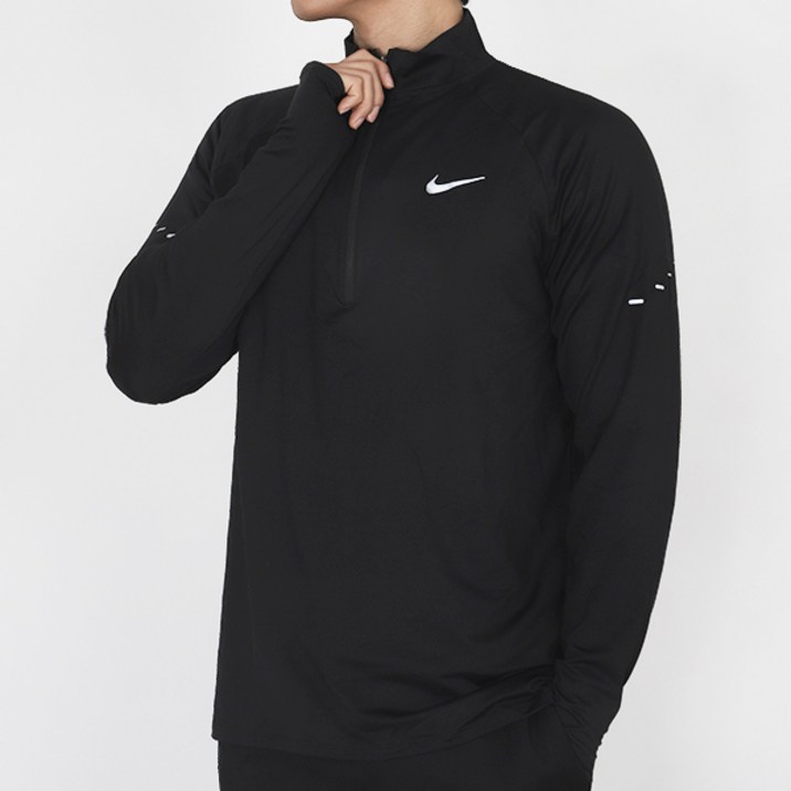 나이키 남성 트레이닝 쿼터집 드라이핏 긴팔티 스트라이드 러닝 탑