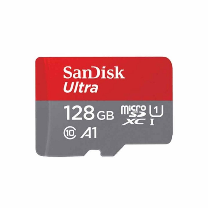 샌디스크 MICRO SD 카드 울트라 128GB A1 QUAB 핸드폰 스마트폰 블랙박스 메모리카드, 128GB