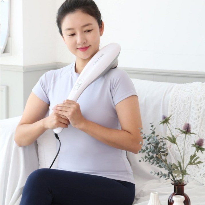 김수자 빠르고 소음적은 프리미엄 고성능 K5300 모터장착 핸디팡팡 유선 핸디형 안마기, KSM-1001