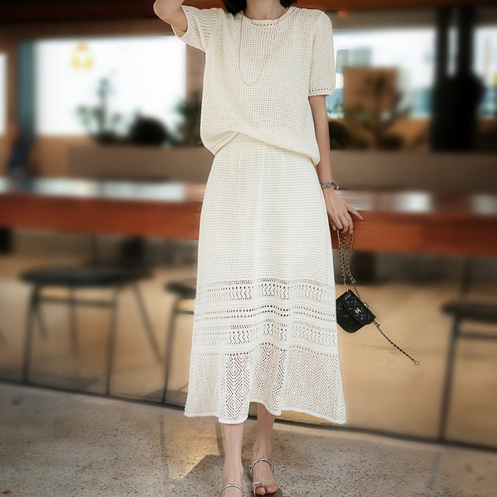 페이퍼먼츠 헤라쎄 고퀄리 니트 투피스 세트 10409